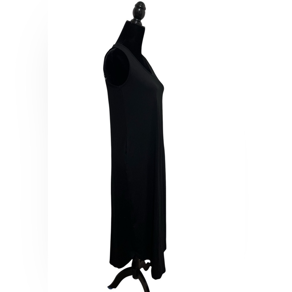NWT Lildy Solid Shirt Tail Dress Black Size S-M - Picture 7 of 12